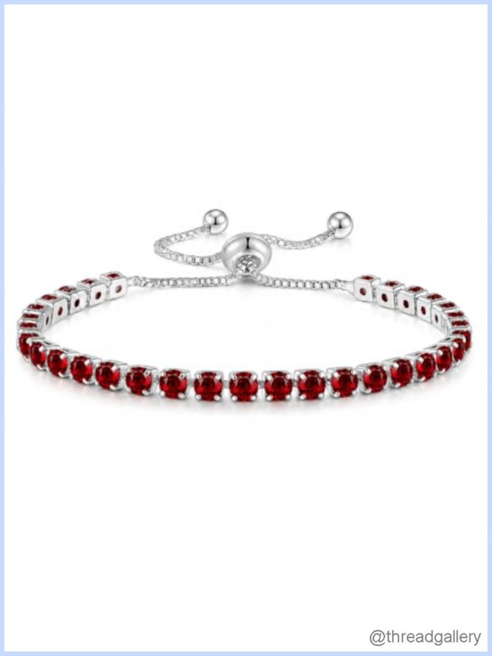 Silver Plated Adjustable Tennis Bracelet Cubic Zirconia Hypoallergenic